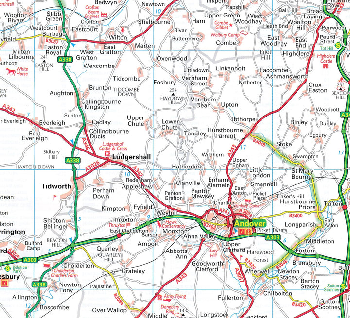 Carte routière n° 2 - Angleterre Centre-sud | AA Publishing carte pliée AA Publishing 