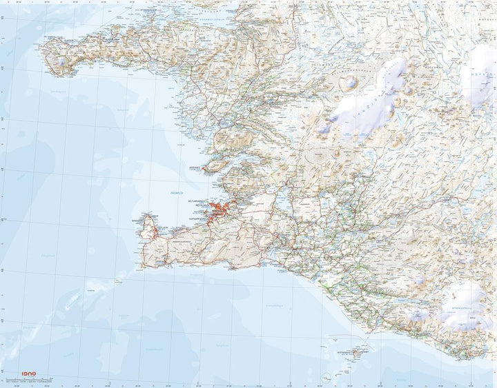 Carte routière de l'Islande Sud-Ouest #2 | Ferdakort - La Compagnie des Cartes