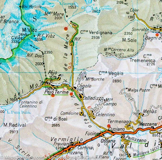 Carte routière n° 2 - Lombardie (Italie) | Touring Club Italiano-1/200 000 carte routière Touring Club Italiano