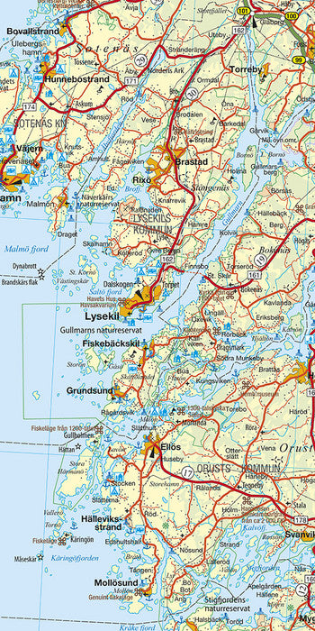Carte routière n° 2 - Suède du Sud (ouest : Göteborg-Karlstad) | Kümmerly & Frey carte pliée Kümmerly & Frey 