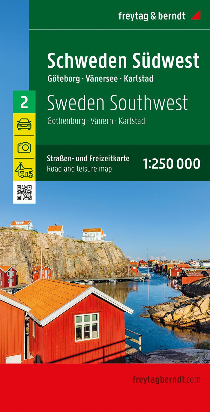 Road map No. 2 - Southwest Sweden (Gothenburg, Vänern, Karlstad) | Fre ...