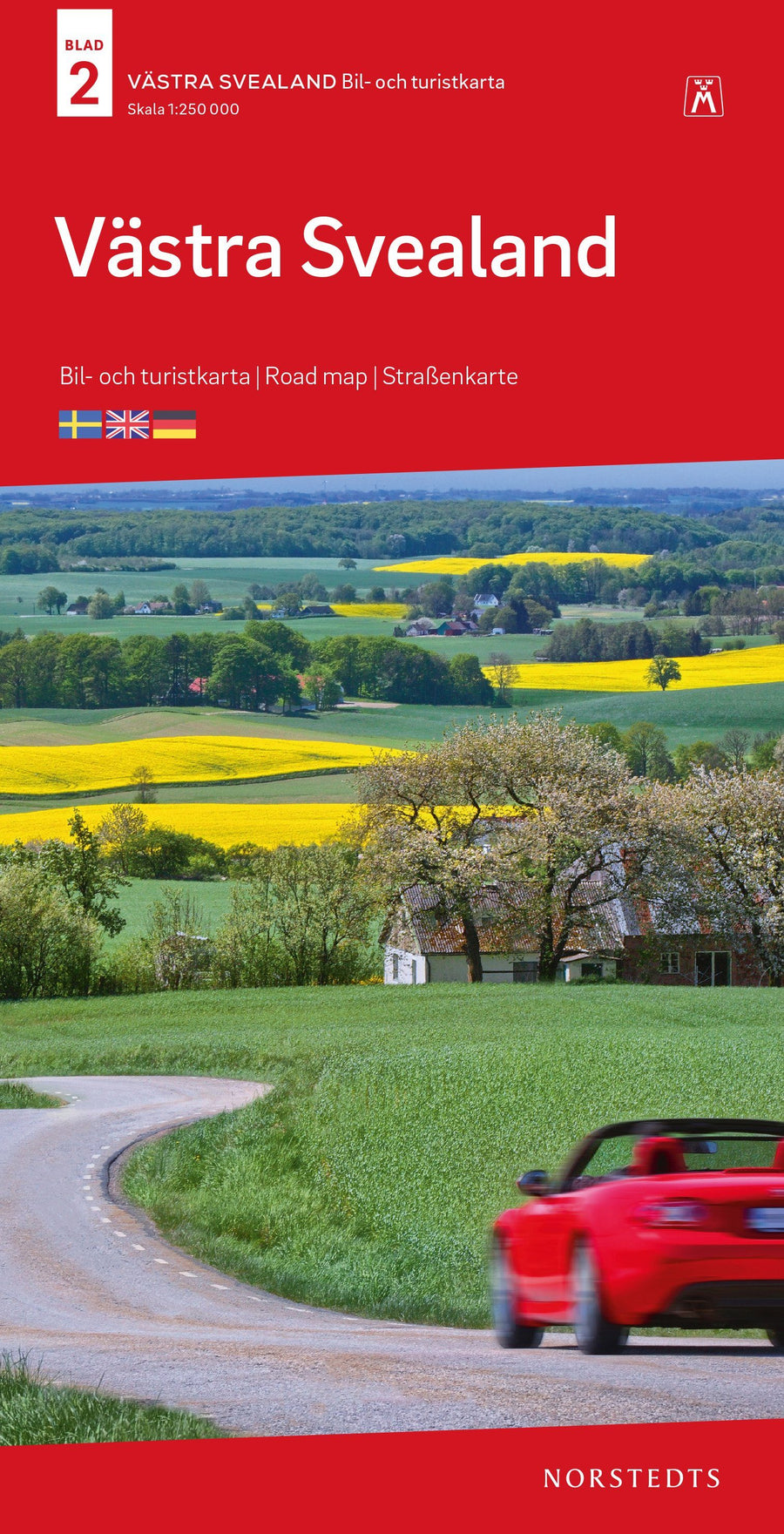 Carte routière n° 2 - Suède Sud-ouest | Norstedts carte pliée Norstedts 