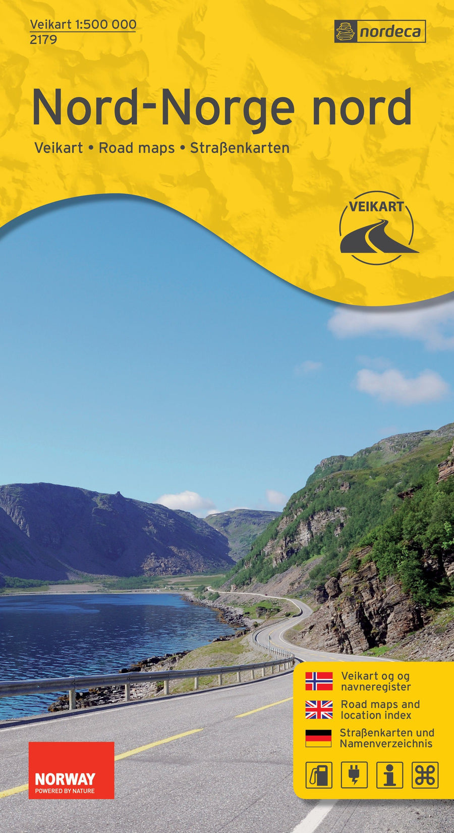 Carte routière n° 2179 - Norvège Nord (partie Nord) | Nordeca - Veikart carte pliée Nordeca 
