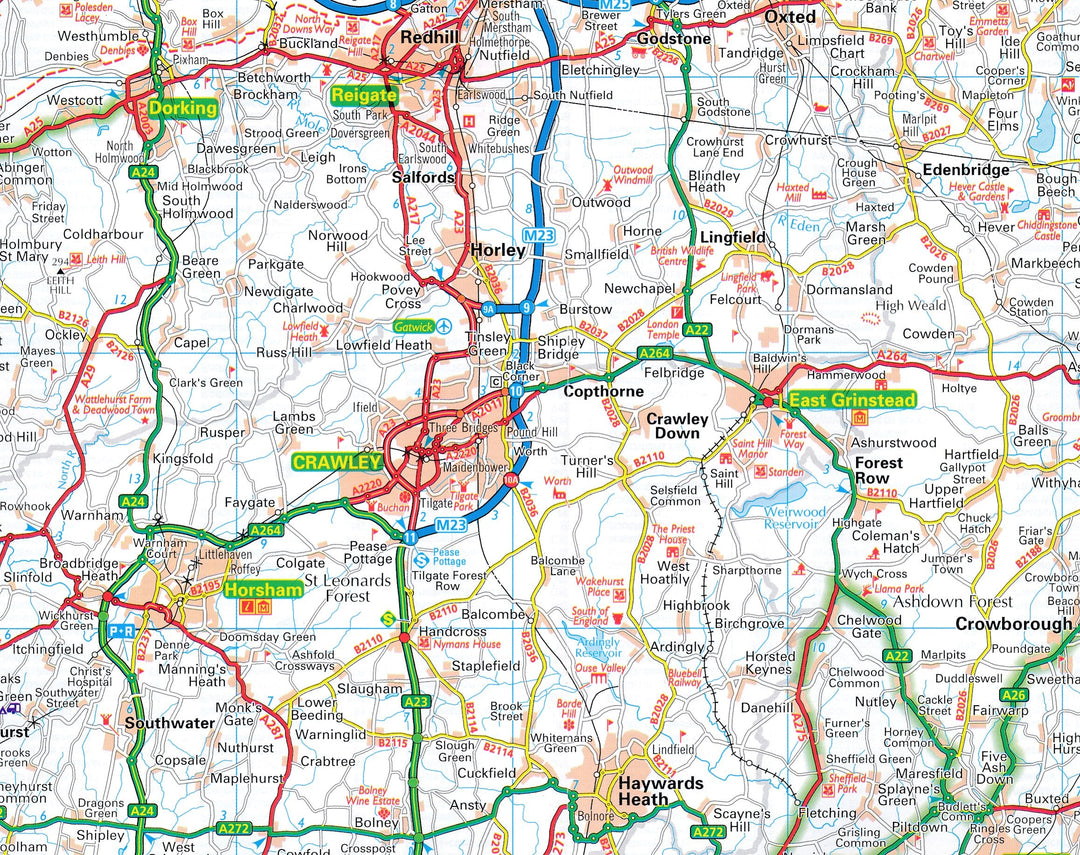 Carte routière n° 3 - Angleterre Sud-est | AA Publishing carte pliée AA Publishing 