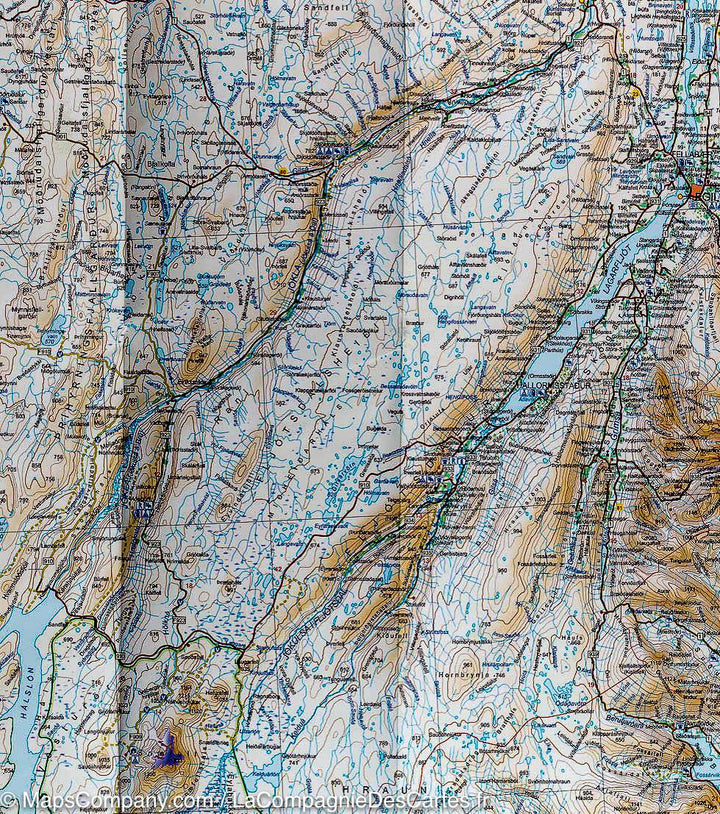 Carte routière de l'Islande Nord-Est #3 | Ferdakort - La Compagnie des Cartes
