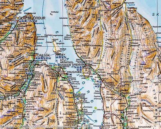 Carte routière n° 3 - Islande Nord-Est | Ferdakort carte routière Ferdakort