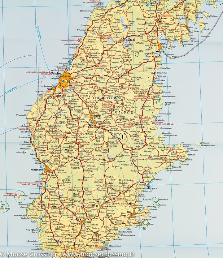 Carte routière #3 - Suède Sud-Est (Stockholm, Gotland)  | Kümmerly   Frey - La Compagnie des Cartes