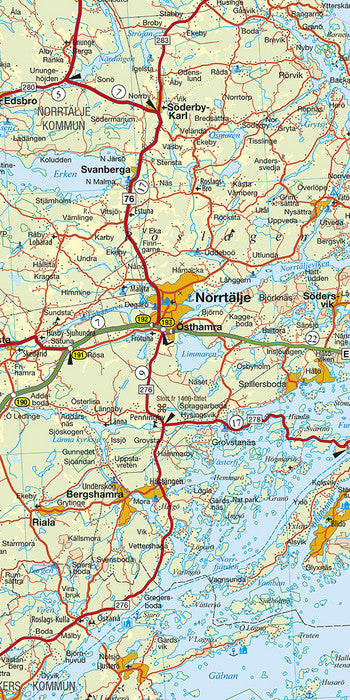 Carte routière n° 3 - Suède Sud-Est (Stockholm, Gotland) | Kümmerly & Frey carte routière Kümmerly & Frey