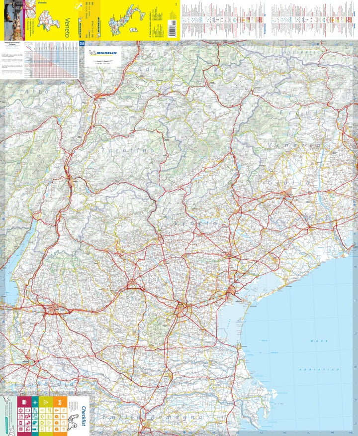 Carte routière n° 355 - Vénétie | Michelin carte pliée Michelin 