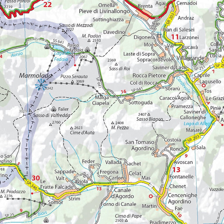 Carte routière n° 355 - Vénétie | Michelin carte pliée Michelin 