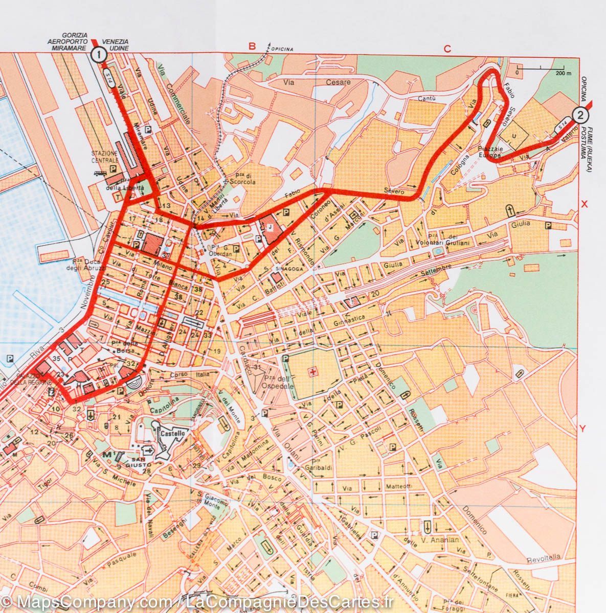 Carte routière n° 356 - Frioul-Vénétie Julienne (nord-est de l'Italie) | Michelin carte routière Michelin