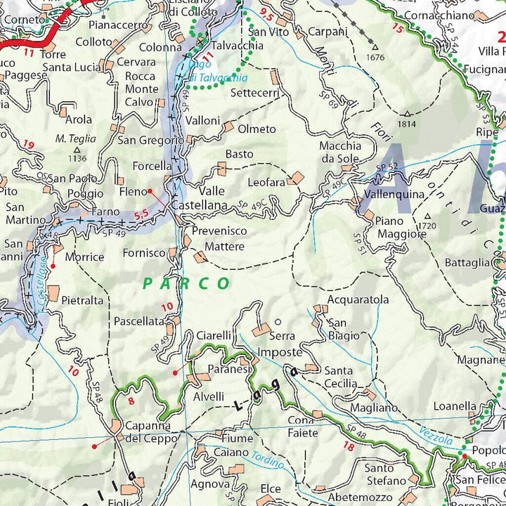 Carte routière n° 359 - Ombrie & Marches (région de Perugia et Ancone) | Michelin carte pliée Michelin 