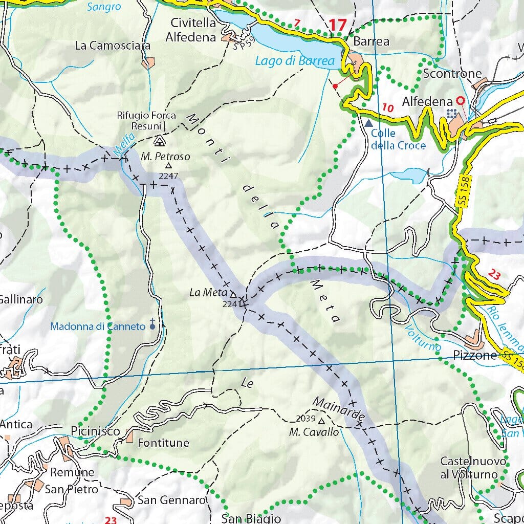 Carte routière n° 361 - Abruzzes et Molise (Région d'Aquila) | Michelin carte routière Michelin