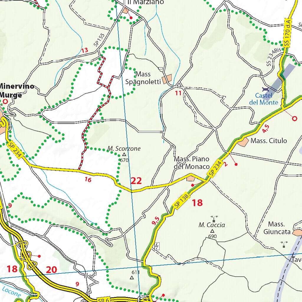 Carte routière n° 363 - Pouilles (Italie) | Michelin carte routière Michelin