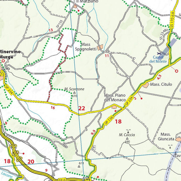 Carte routière n° 363 - Pouilles (Italie) | Michelin carte pliée Michelin 