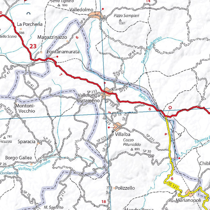 Carte routière n° 365 - Sicile | Michelin carte pliée Michelin 