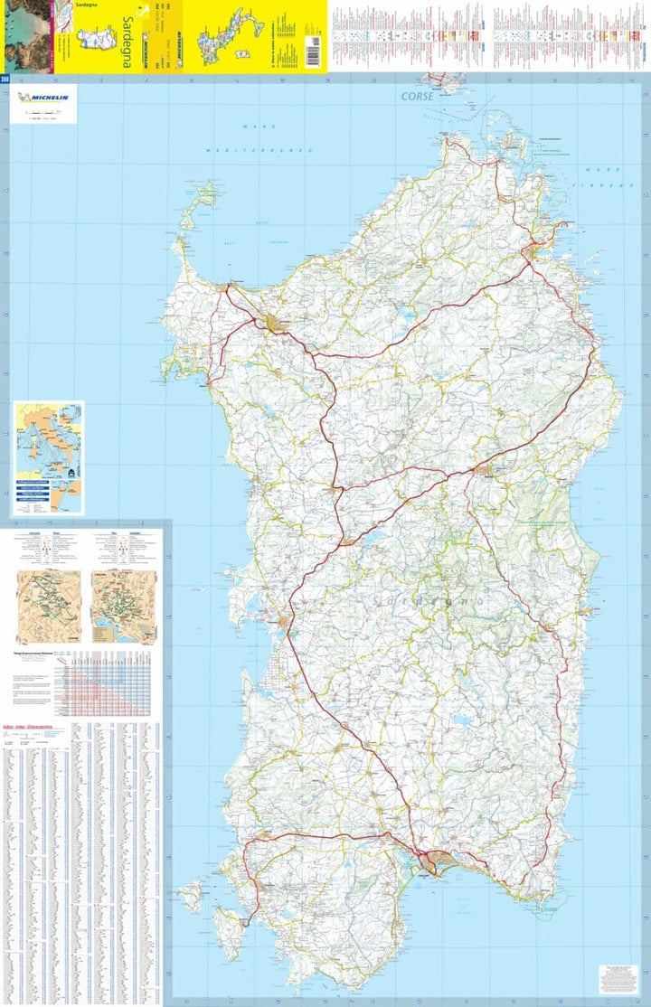 Carte routière n° 366 - Sardaigne | Michelin carte pliée Michelin 