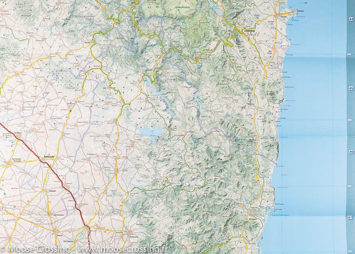 Carte routière de la Sardaigne (Italie) | Michelin - La Compagnie des Cartes