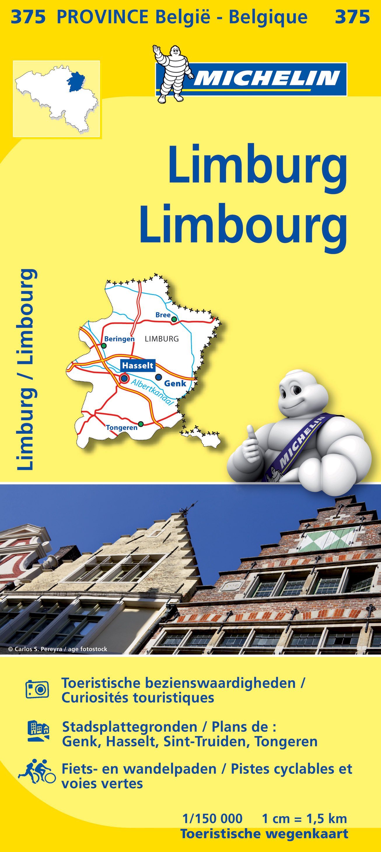 Carte routière n° 375 - Limbourg | Michelin carte routière Michelin Default Title
