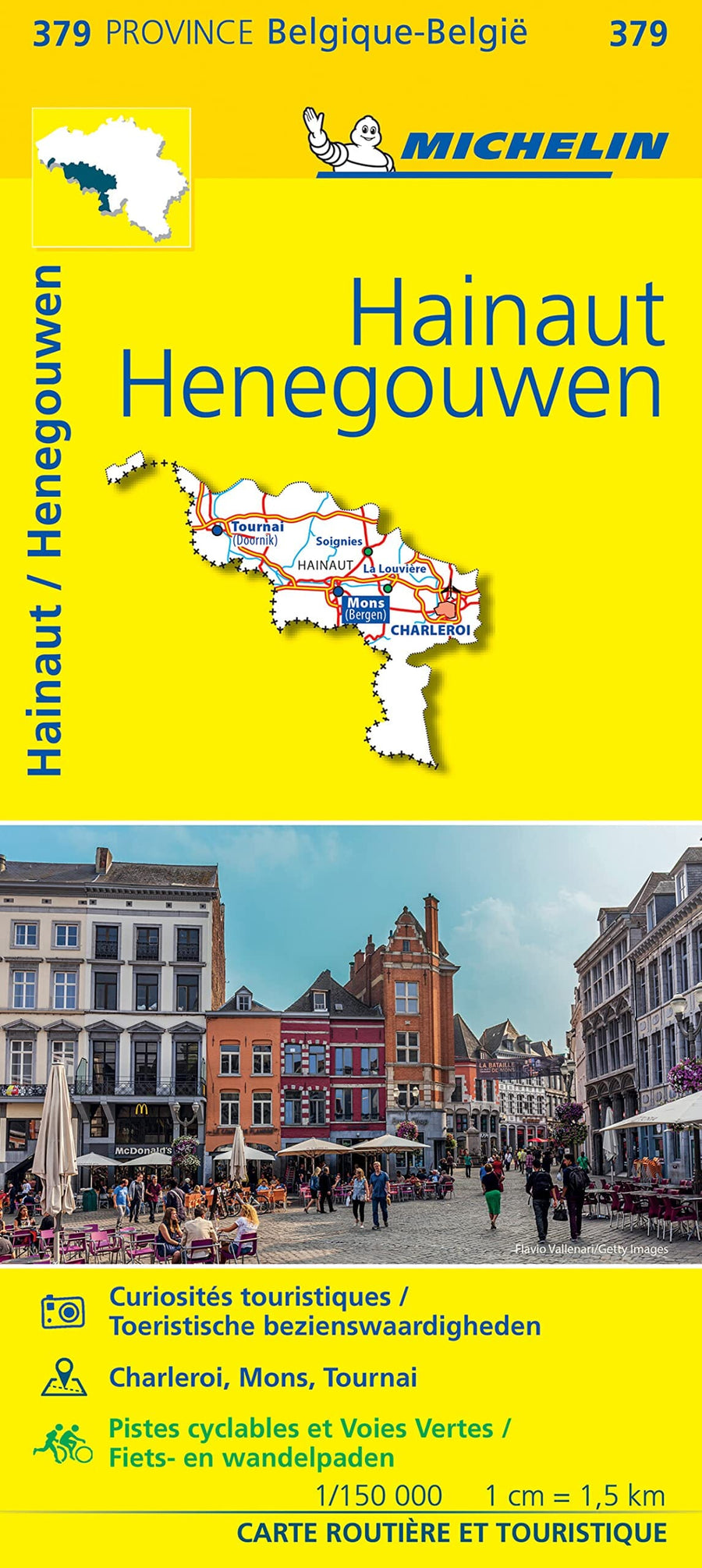 Carte routière n° 379 - Hainaut | Michelin carte pliée Michelin 
