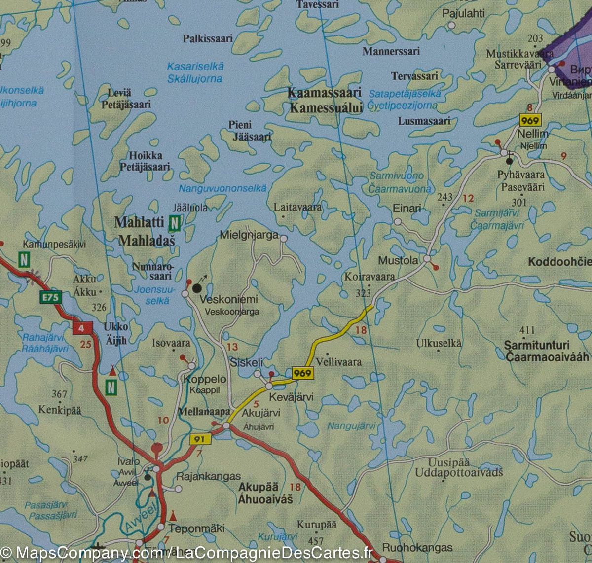 Carte routière n° 4 - Cap Nord & Hammerfest (Norvège) | Freytag & Berndt carte routière Freytag & Berndt