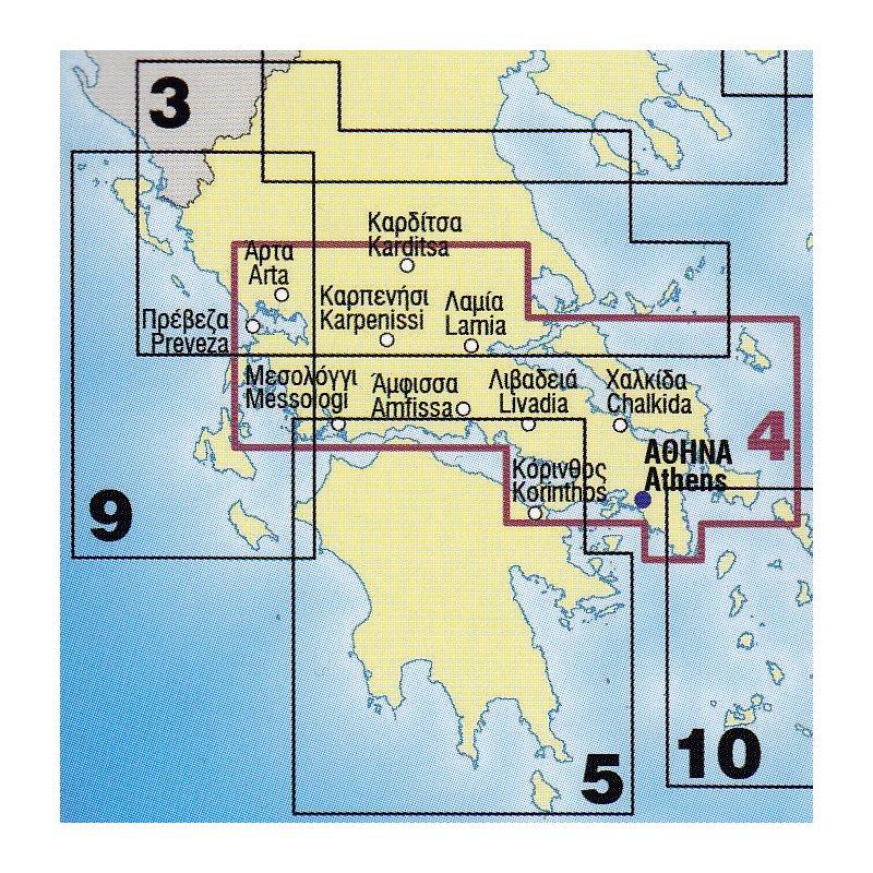 Carte routière - Grèce Centrale # 4 | Road Editions - La Compagnie des Cartes