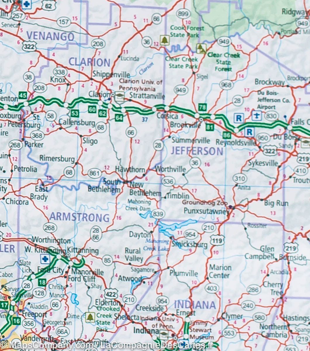 Carte routière n° 4 - Nouvelle Angleterre (USA) | Hallwag carte routière Hallwag