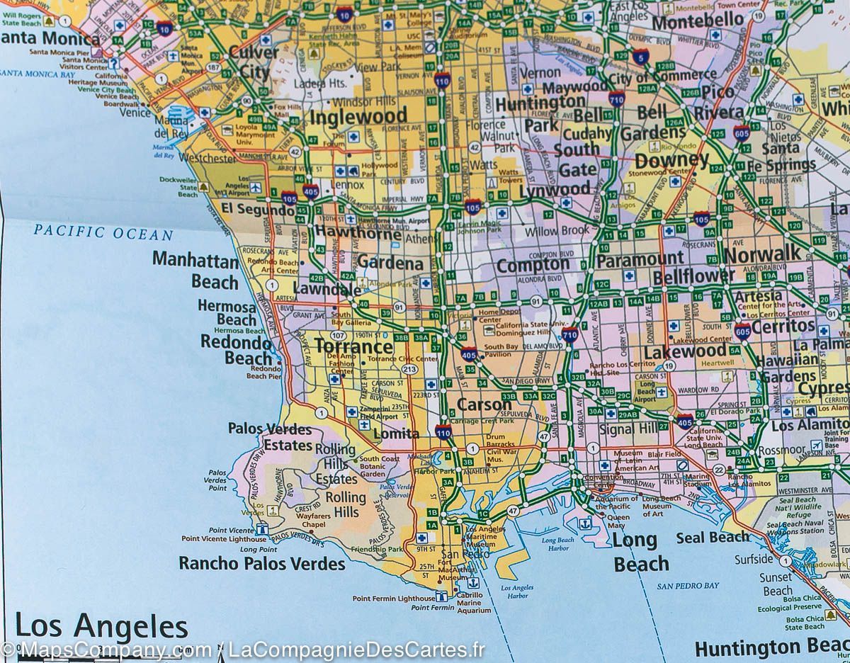 Carte routière n° 5 - Californie et Nevada (USA) | Hallwag carte routière Hallwag