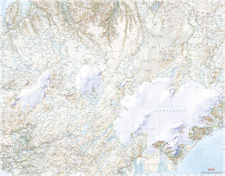 Carte routière de l'Islande centrale - Haut Pays # 5 | Ferdakort - La Compagnie des Cartes