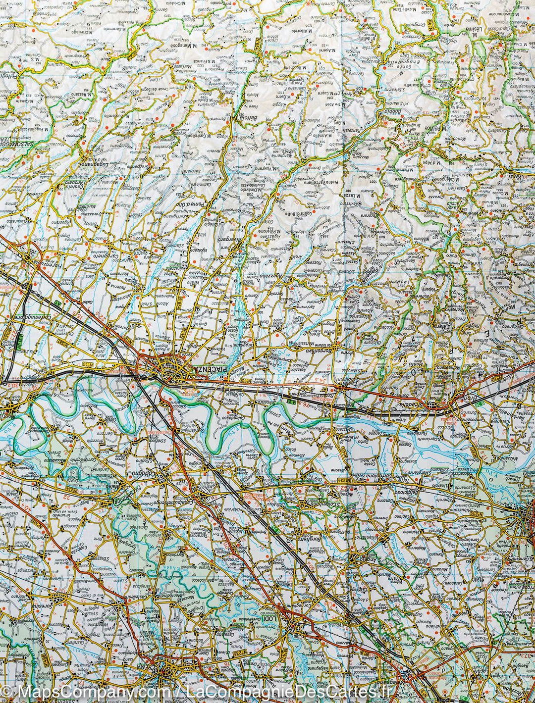 Carte routière n° 5 - Ligurie (région de Turin & Gênes, Italie) | Touring Club Italiano-1/200 000 carte pliée Touring 