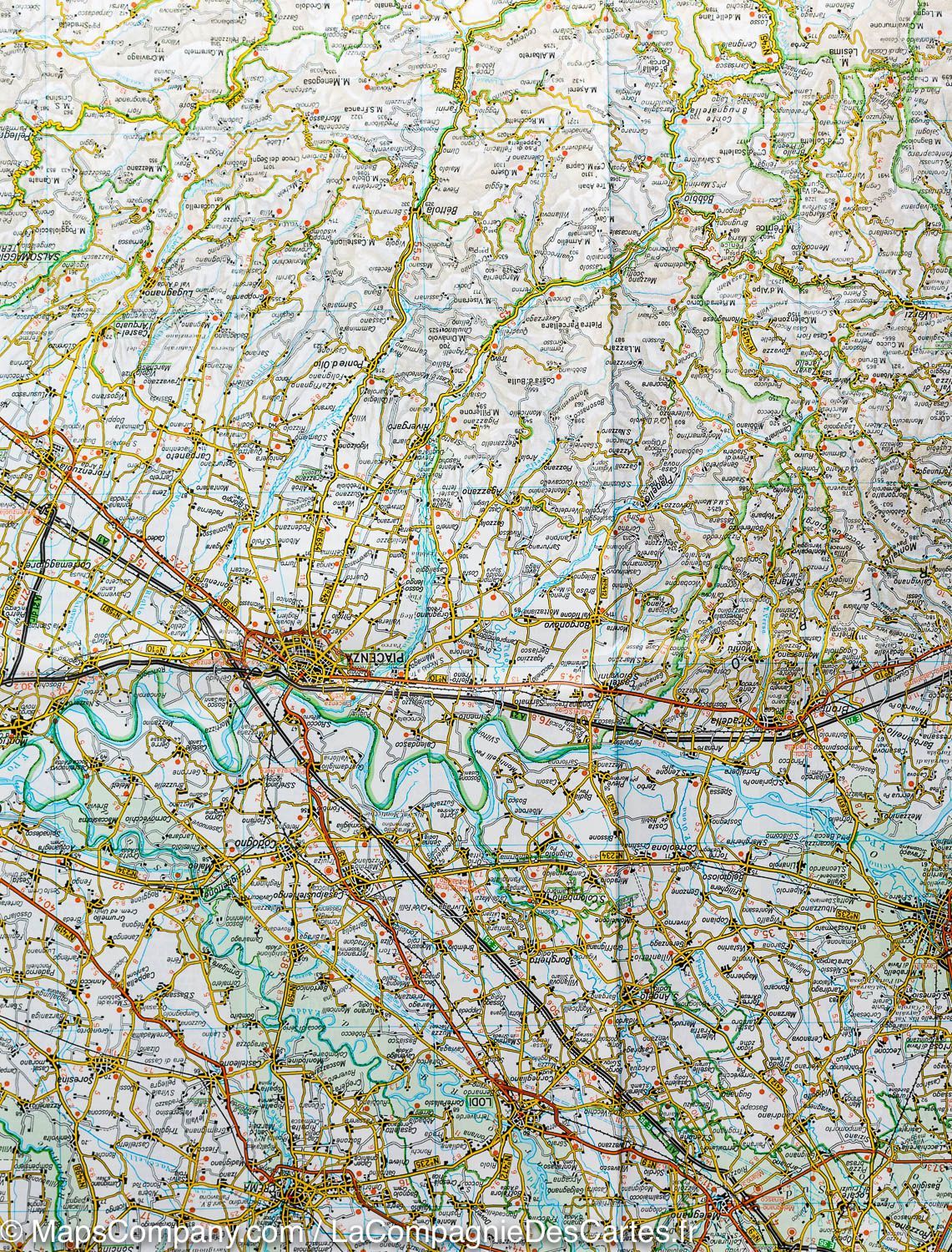 Carte routière n° 5 - Ligurie (région de Turin & Gênes, Italie) | Touring Club Italiano-1/200 000 carte routière Touring Club Italiano