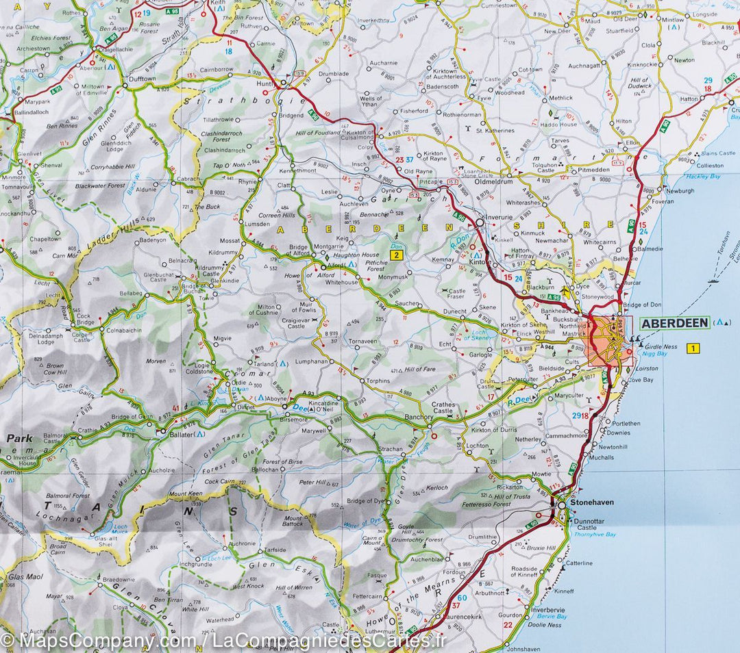 Carte routière de l'Ecosse | Michelin - La Compagnie des Cartes