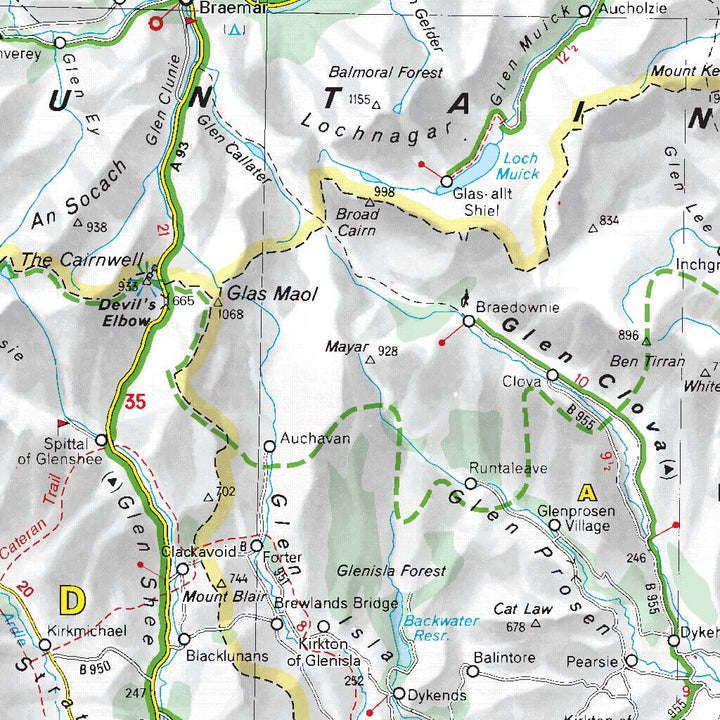 Carte routière n° 501 - Ecosse | Michelin carte pliée Michelin 