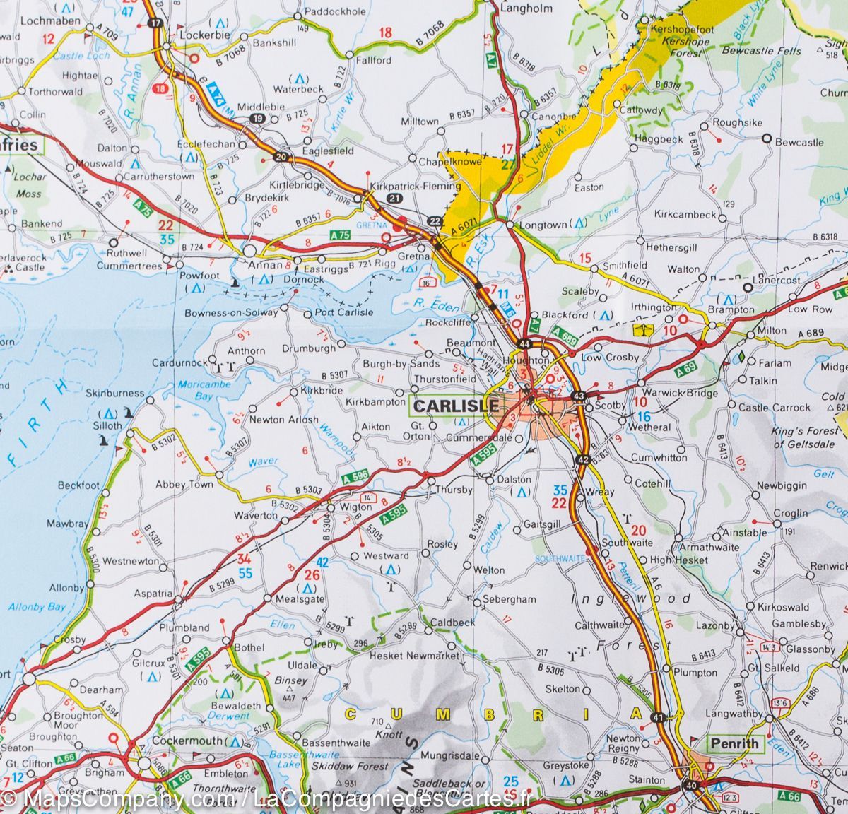 Carte routière n° 501 - Ecosse | Michelin carte routière Michelin