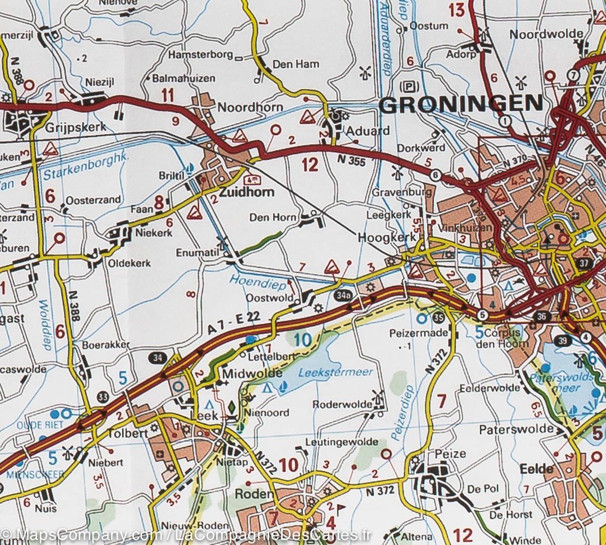 Carte routière n° 531 - Pays-Bas Nord | Michelin carte routière Michelin