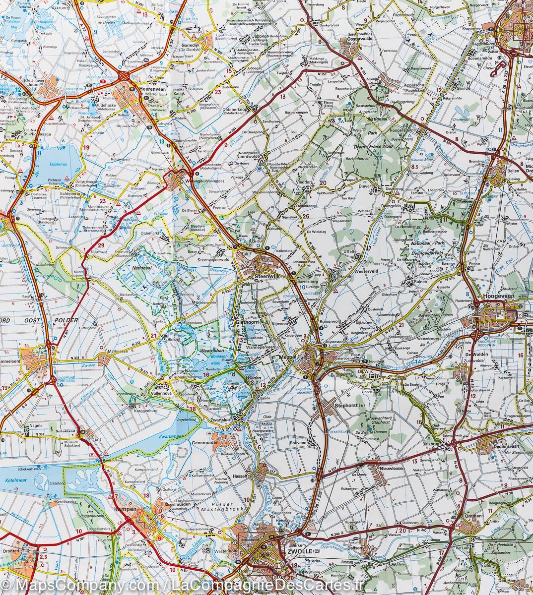 Carte routière n° 531 - Pays-Bas Nord | Michelin carte routière Michelin