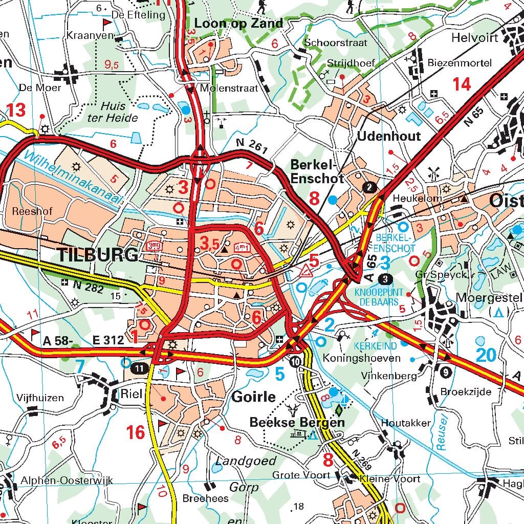 Carte routière n° 532 - Pays-Bas Sud | Michelin carte pliée Michelin 