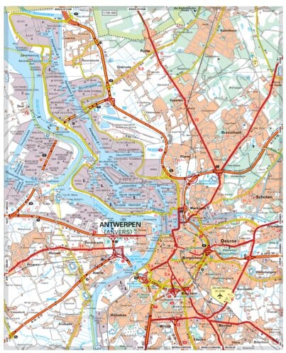 Carte routière n° 533 - Belgique Nord et Centre | Michelin carte pliée Michelin 