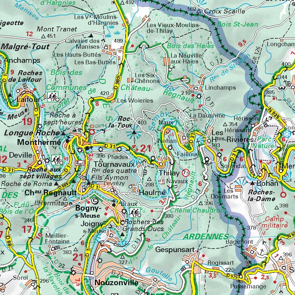 Carte routière n° 534 - Belgique Sud & Ardennes | Michelin carte pliée Michelin 