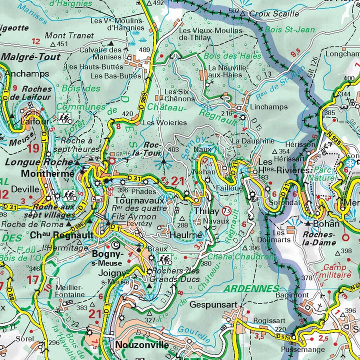 Carte routière n° 534 - Belgique Sud & Ardennes | Michelin carte pliée Michelin 