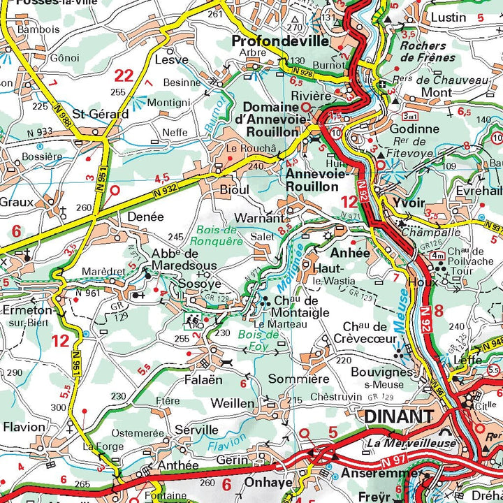 Carte routière n° 534 - Belgique Sud & Ardennes | Michelin carte pliée Michelin 