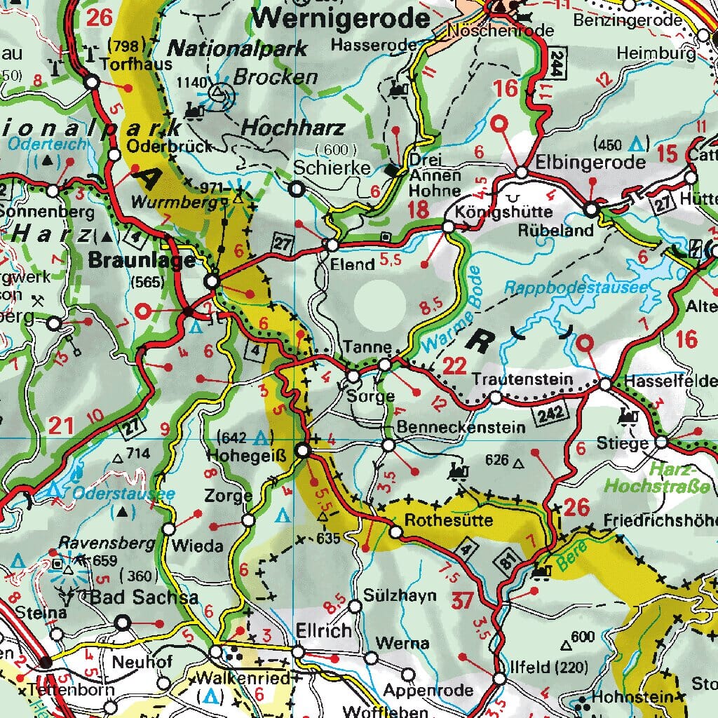 Carte routière n° 542 - Allemagne Nord-Est | Michelin carte routière Michelin