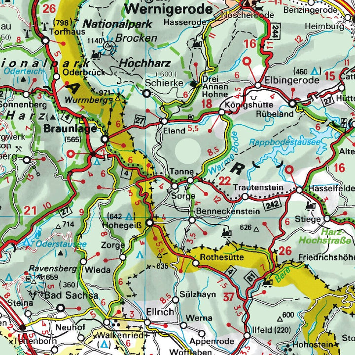 Carte routière n° 542 - Allemagne Nord-Est | Michelin carte pliée Michelin 
