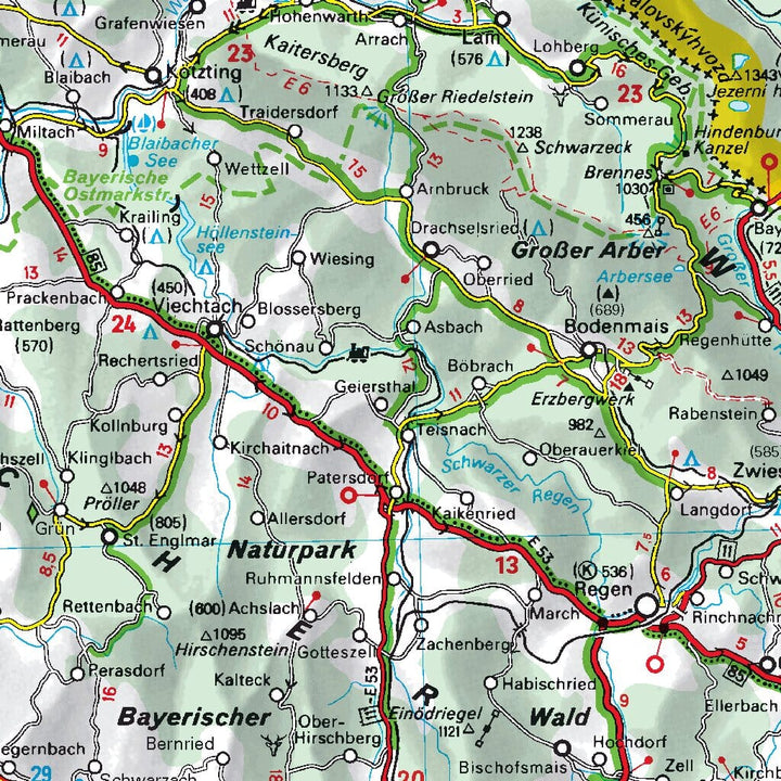 Carte routière n° 546 - Allemagne Sud-Est & Bavière | Michelin carte pliée Michelin 