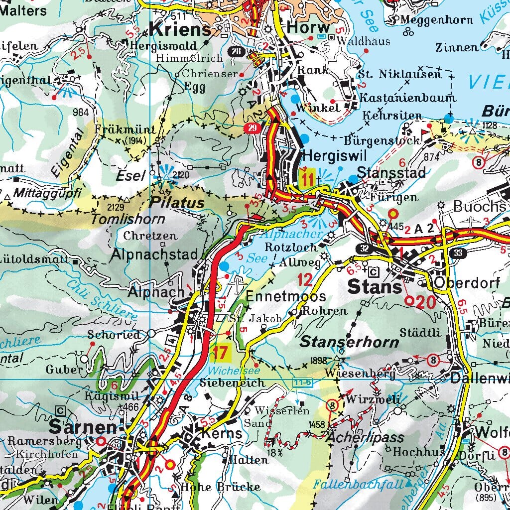 Carte routière n° 551 - Suisse Nord | Michelin carte routière Michelin