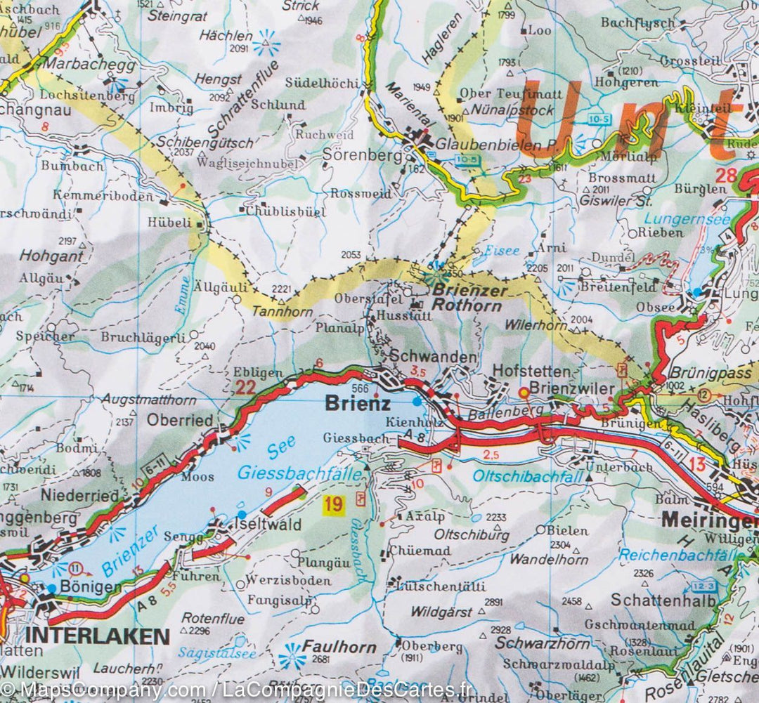 Carte routière de la Suisse Nord | Michelin - La Compagnie des Cartes