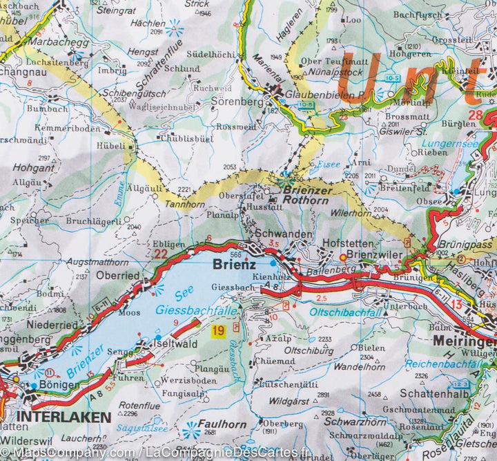 Carte routière de la Suisse Nord | Michelin - La Compagnie des Cartes