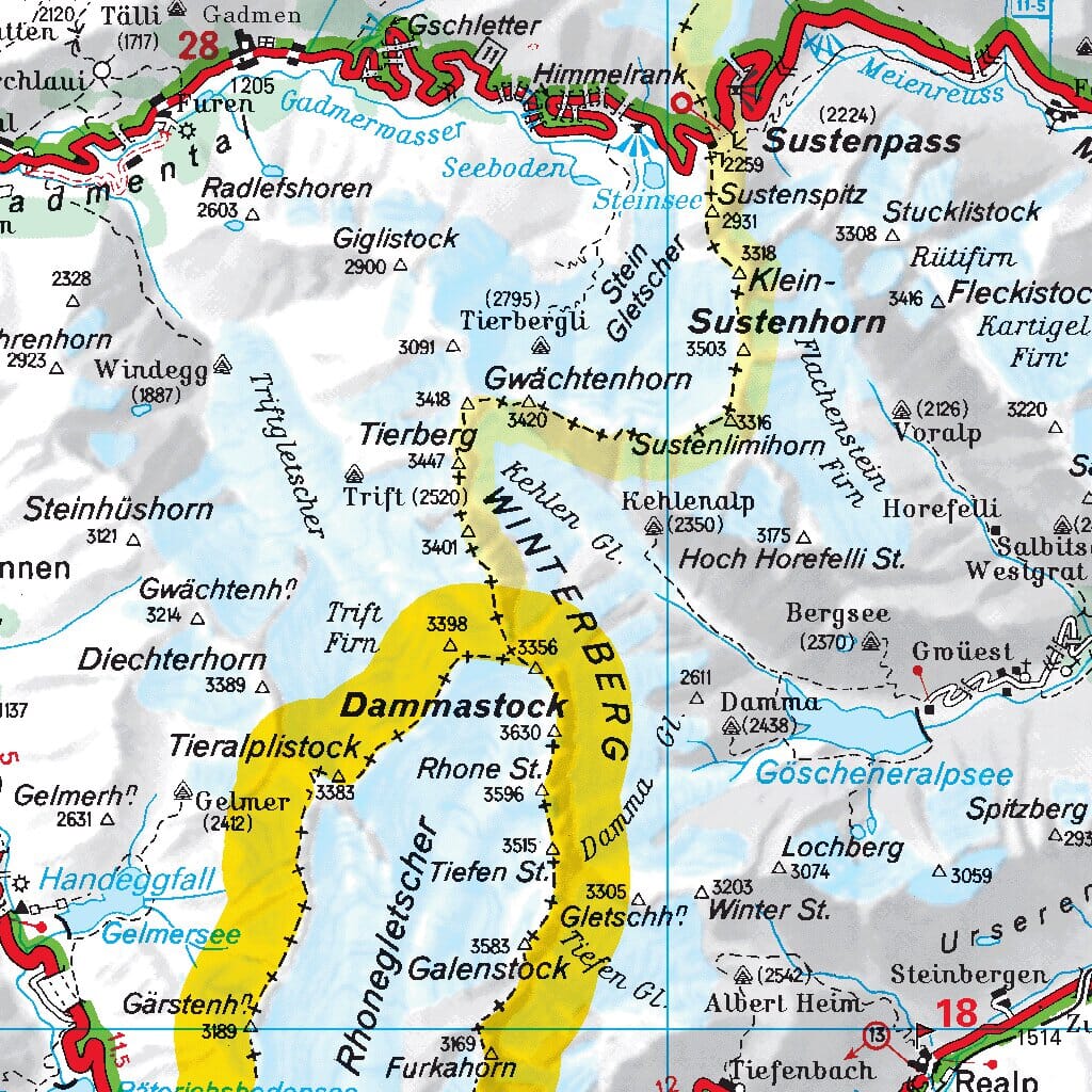 Carte routière n° 552 - Suisse sud-ouest | Michelin carte routière Michelin