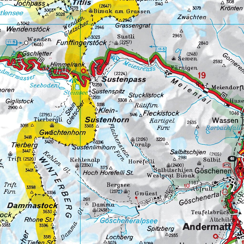 Carte routière n° 553 - Suisse Sud-Est | Michelin carte routière Michelin