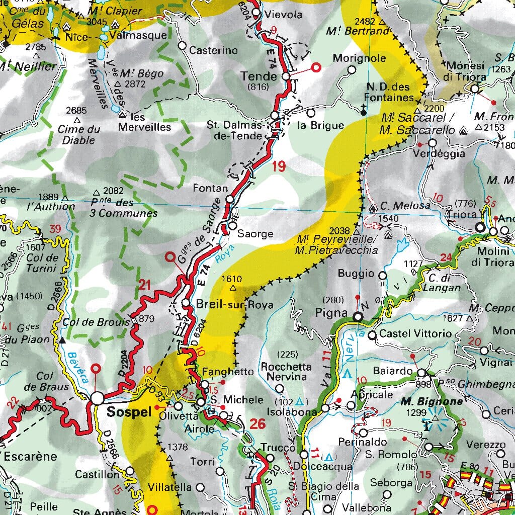 Carte routière n° 561 - Italie nord-ouest | Michelin carte pliée Michelin 